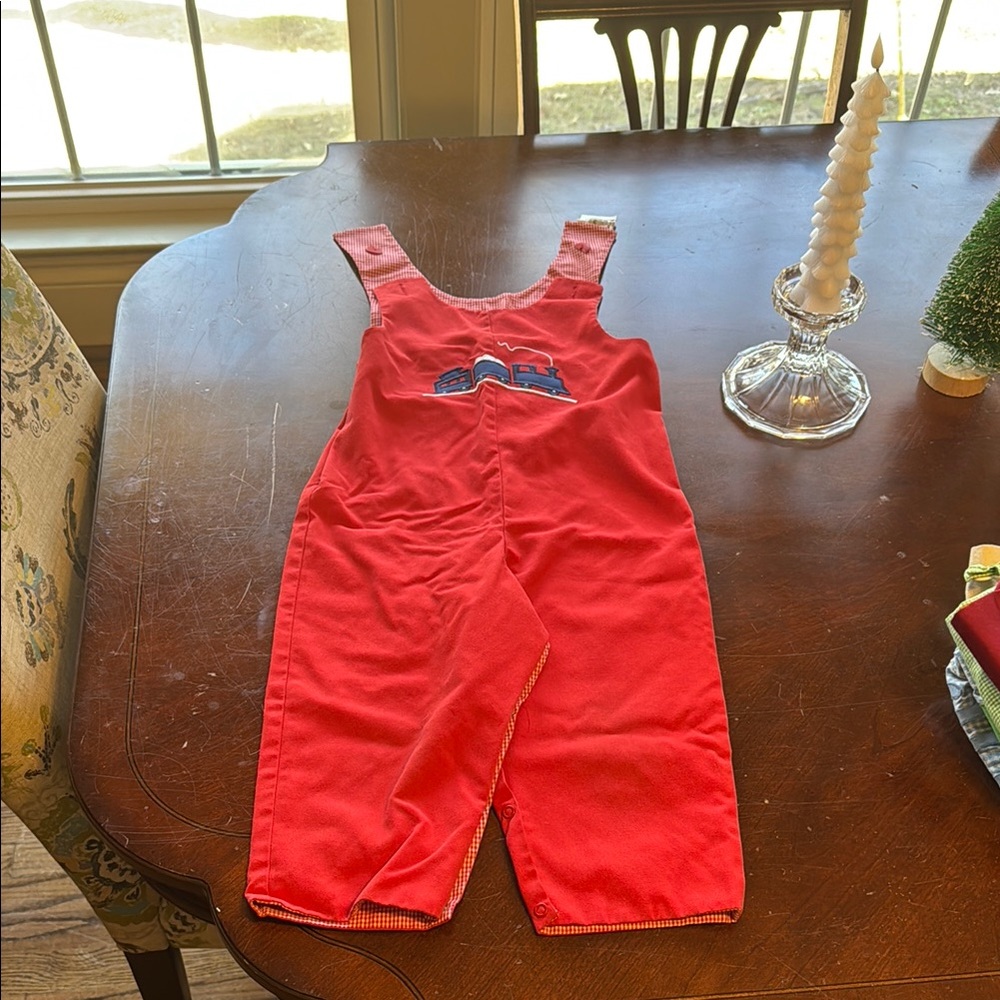 Red Kids Overalls